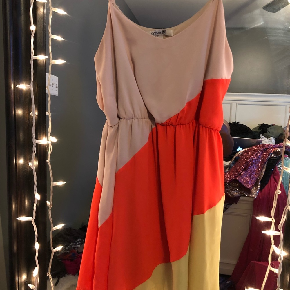 Multicolored Mini Dress